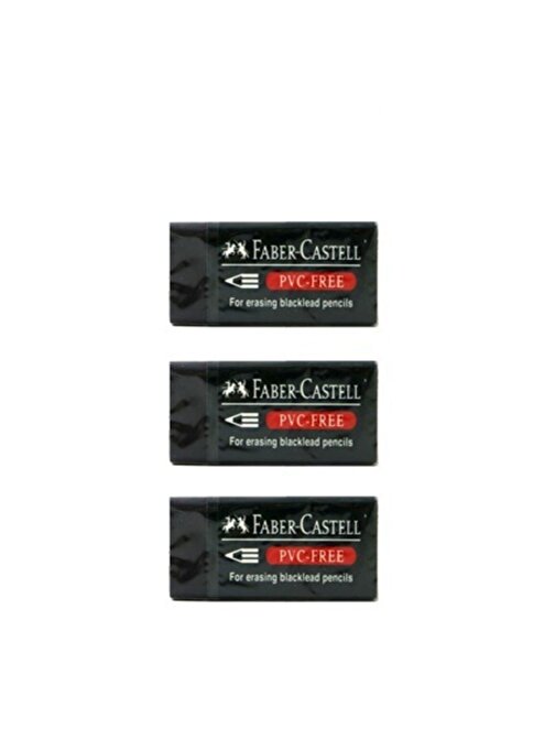 Faber Castell Siyah Küçük Silgi 7089-30 3 Adet