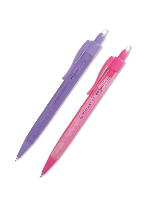 Faber-Castell Tri click 0.7 mm Pembe Mor  2 adet