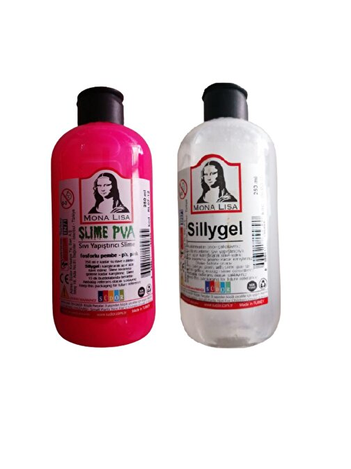 Südor  Monalisa Slime Pembe Sıvı Yapıştırıcı 250Ml + Pva 250Ml