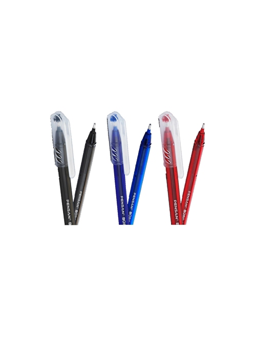 Pensan Tükenmez Kalem 5 Adet 1.0mm Büro Tipi Ballpoint Pensan Büro Tükenmez Kalem 1.0mm 2270