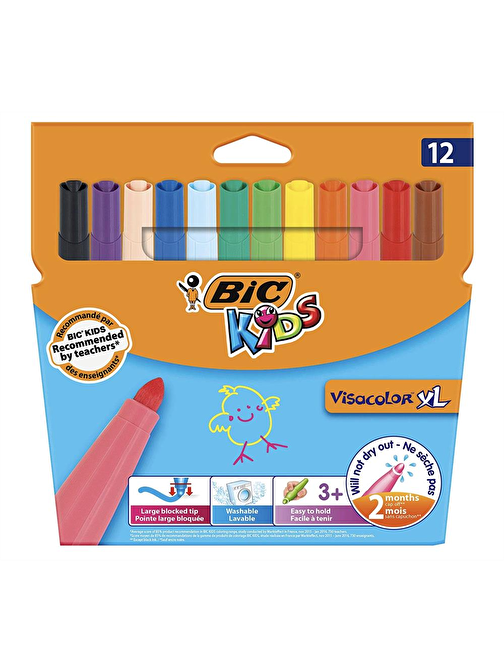 Bic Jumbo Keçeli Kalem 12 Renk Bic Jumbo Keçeli Kalem 12 Renk