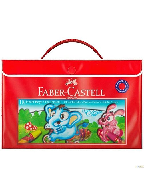 Faber Castell Çantalı Yağlı Pastel Boya 18'li