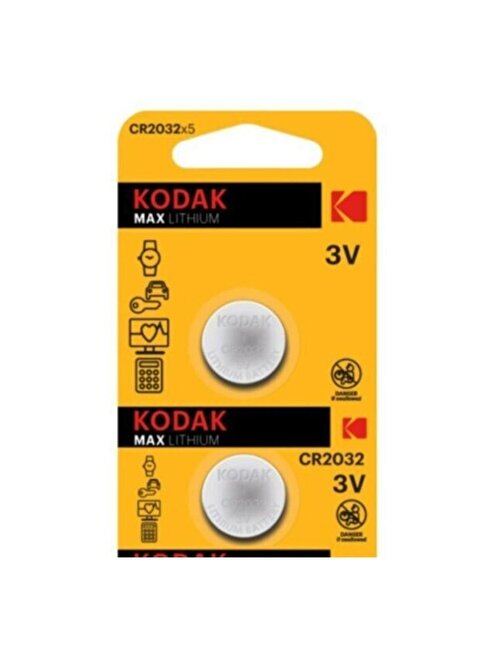 Kodak Pil Cr2032 Baskül - Tartı - Terazi - Bios Para - Kumanda Kodak Pili 2'Lli