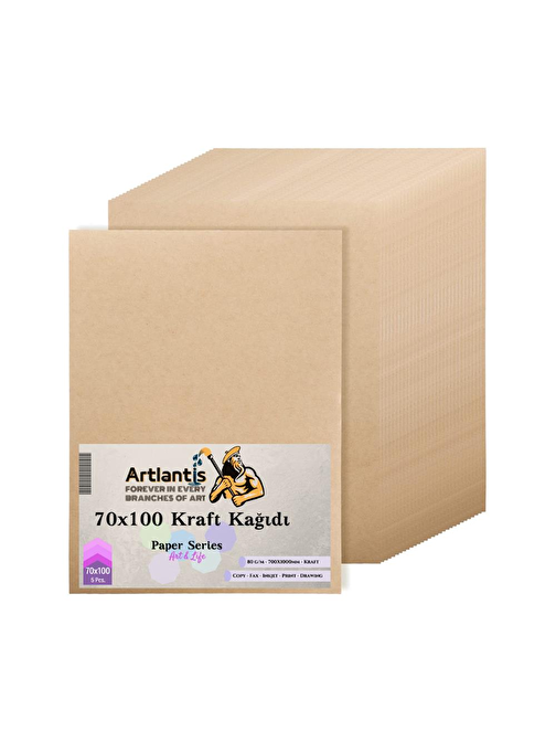 Artlantis 70x100 Kraft Kağıt 80 Gr 5 Adet Artlantis Kraft Saman Kağıt 70x100 5 Adet
