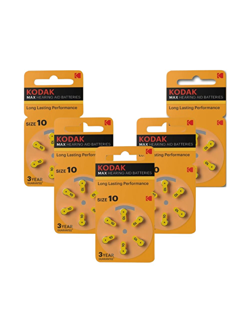 Kodak P 10 No 10 İşitme Cihaz Pili 6'lı 5 Paket