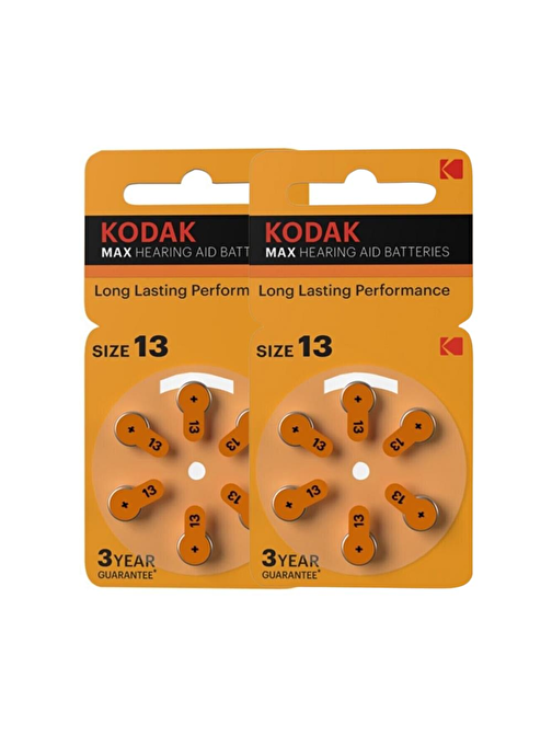 Kodak Pr 48 13 İşitme Cihaz Pili 6'lı 2 Paket