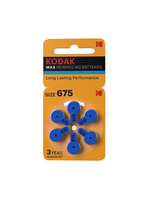 Kodak Pr 44 675 İşitme Cihaz Pili 6'lı