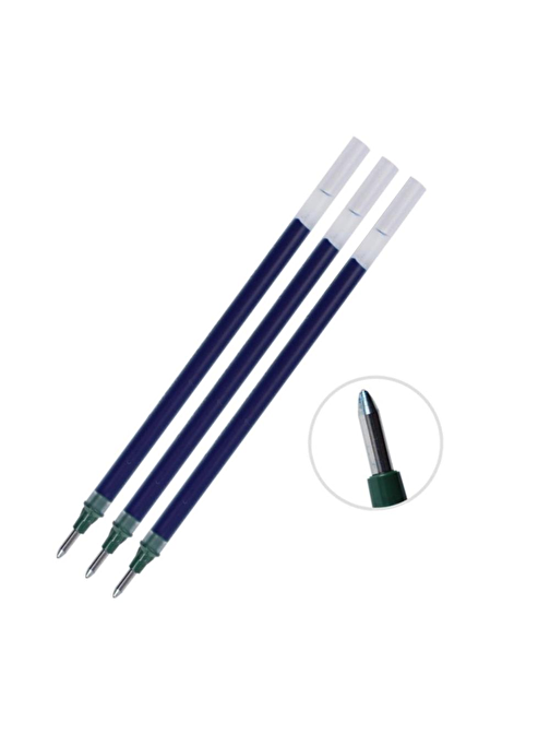 Uni-Ball Mavi İmza Kalemi Yedeği 3 Adet Um-153 Signo Broad Roller Kalem Yedeği 1.0 mm 3 Adet