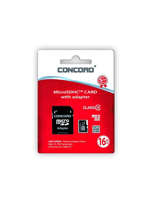 Concord CM16 16 GB Micro SD Hafıza Kartı