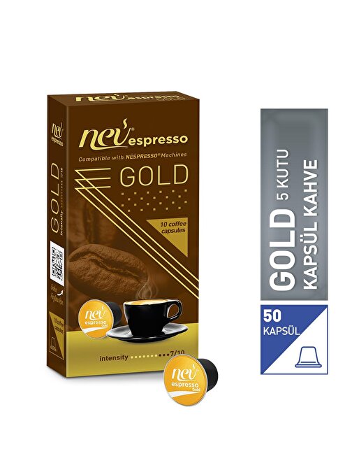 Nev Kahve Gold Kapsül Kahve 5x10 5 Kutu