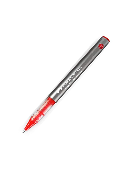 Faber-Castell Pilot Kalem İğne Uçlu 0.7 Free Ink Roller Fine Document Prof Faber Pilot Kalem 1 Adet Kırmızı