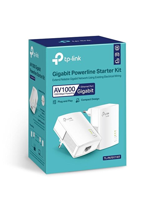 TP-Link TL-PA7017 AV1000 Gigabit Passthrough Menzil Genişletici