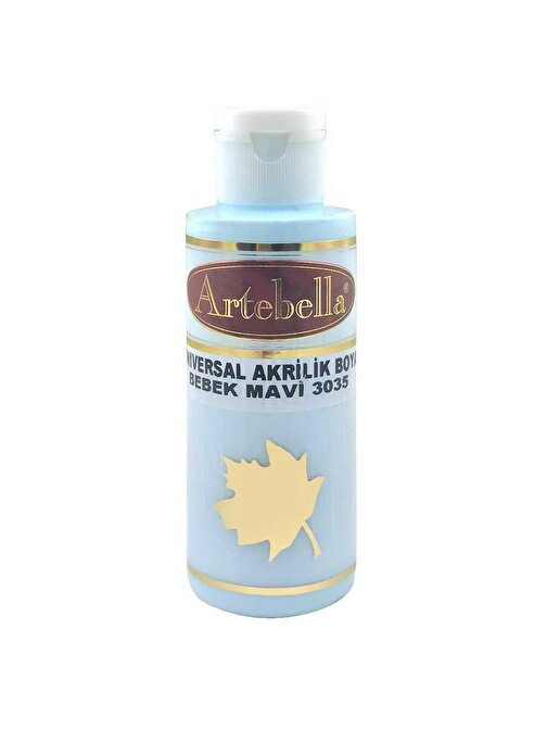 Artebella Su Bazlı Akrilik Boya 130 Ml Şişe 1 Adet 3035 Bebek Mavi