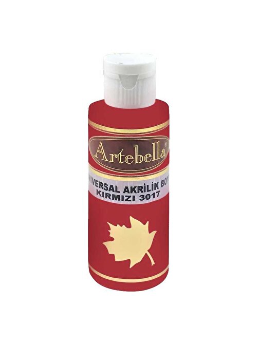 Artebella Su Bazlı Akrilik Boya 130 Ml Şişe 1 Adet Kırmızı 3017