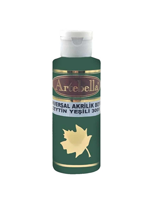 Artebella Su Bazlı Akrilik Boya 130 Ml Şişe 1 Adet 3009 Zeytin Yeşili