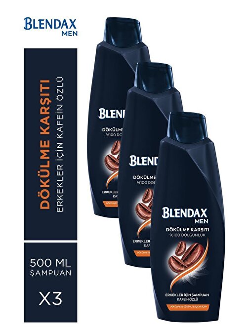 Blendax Kafein Özlü Şampuan 3 x 500