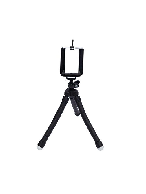 Kingma Esnek Ahtapod Tripod Telefon Tutucu Siyah