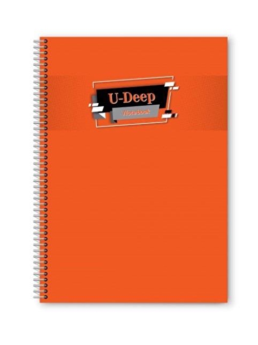 Umut Defter A4 Spiralli Telli Defter 60 Yaprak Çizgili Turuncu