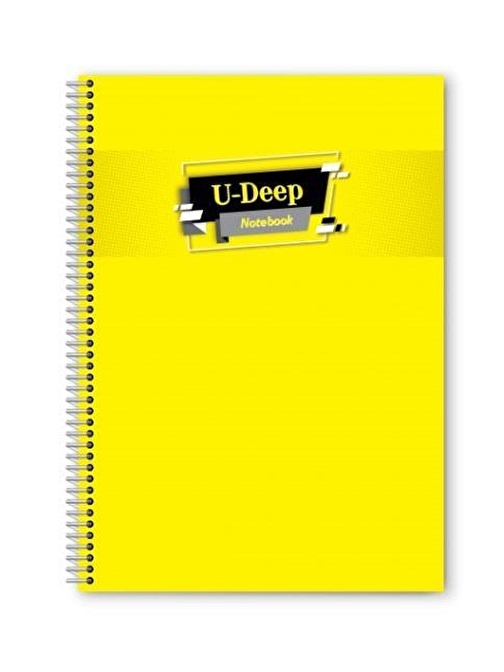 Umut Defter A4 Spiralli Telli Defter 60 Yaprak Çizgili Sarı