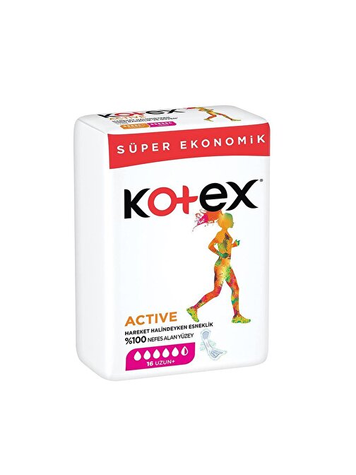 Kotex Ultra Active Uzun Hijyenik Ped 16'lı