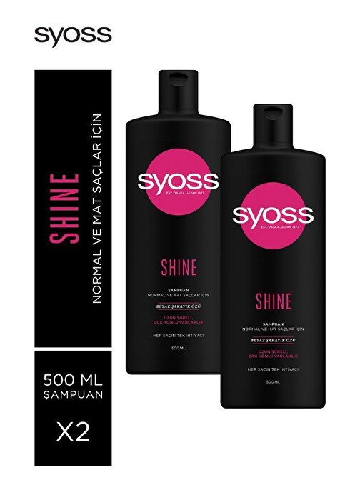 Syoss Shine Şampuan 2 x 500 ml