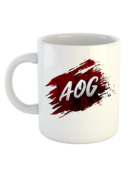 Aog Logo Baskılı Porselen Kupa Bardak #2