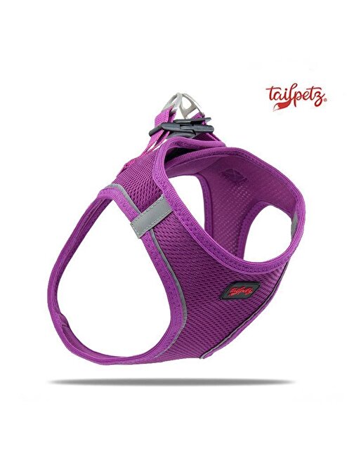 Tailpetz Air Mesh Köpek Göğüs Tasması Mor Xxs