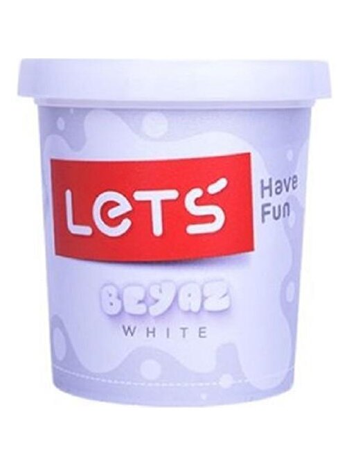 Lets L8440-5 Oyun Hamuru Tek Renk Beyaz 115 gr