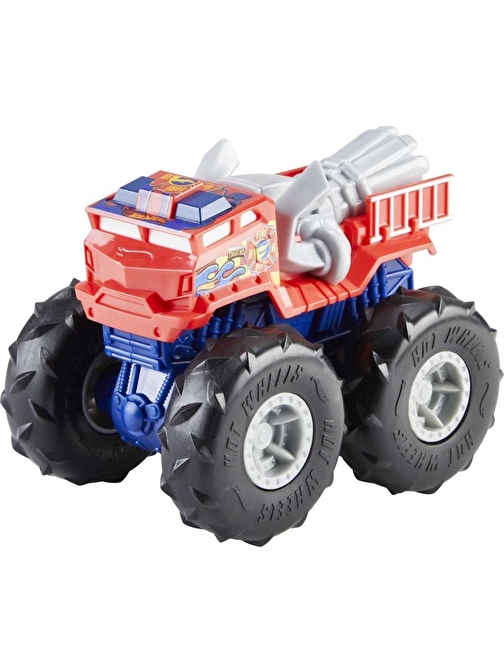 Hot Wheels GVK41 Monster Trucks 1:43 Sür Bırak Arabalar 5 alarm Monster Truck Araba