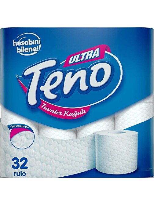 Teno Ultra Tuvalet Kağıdı 2 Katlı 32'li