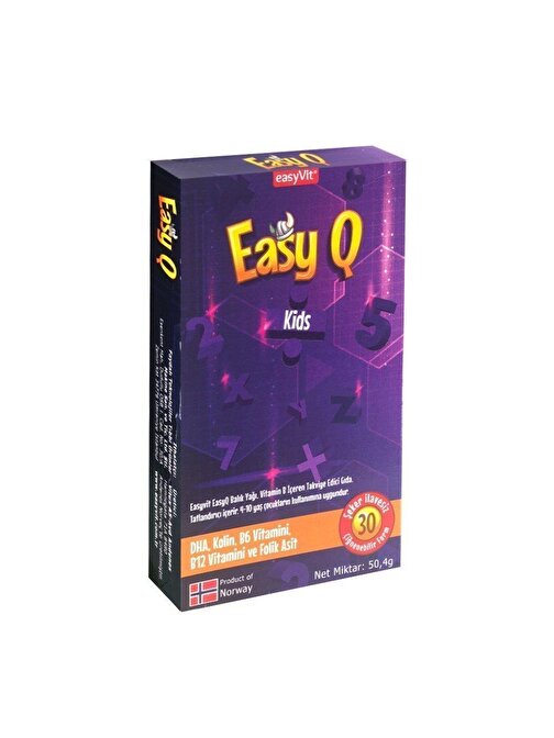 Easyvit Easy Q Kids 30 Çiğnenebilir Tablet