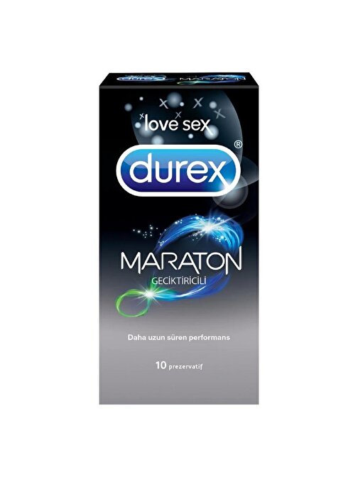 Durex Rezervuar Uçlu Lateks Kayganlaştırıcı Geciktirilici Normal Kalınlık 10 Adet Prezervatif