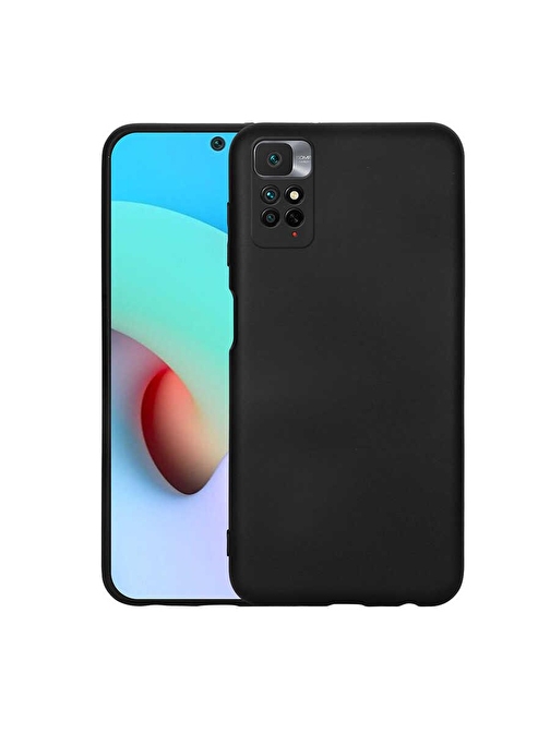 Coverzone Xiaomi Redmi Note 11S ile Uyumlu Kılıf Mara Silky Termoplastik Kılıf Siyah