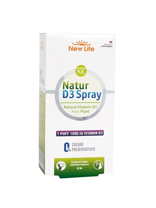 New Life Natur D3 Spray 1000 Uı 20 Ml