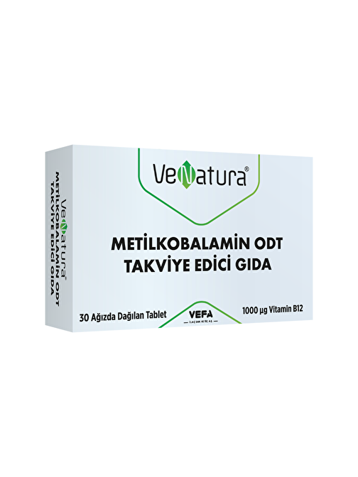 Venatura B12 Metilkobalamin 30 Ağızda Dağılan Tablet