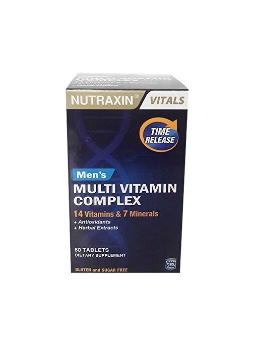 Nutraxin Multivitamin & Mineral Complex Erkek 60 Tablet