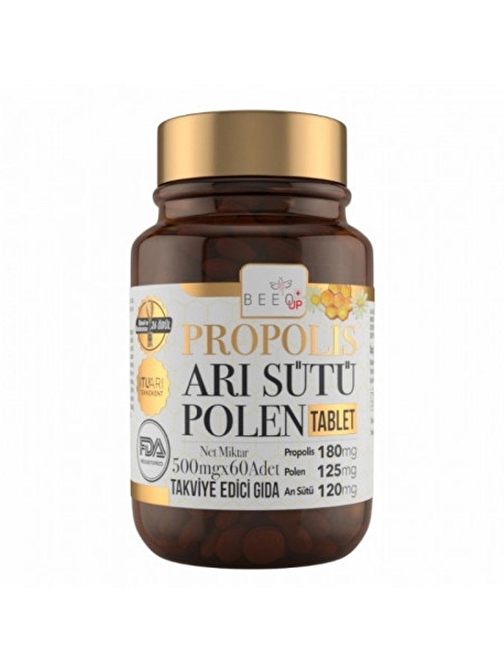 Beeo Up Propolis Arı Sütü Polen Yetişkin 60 Tablet