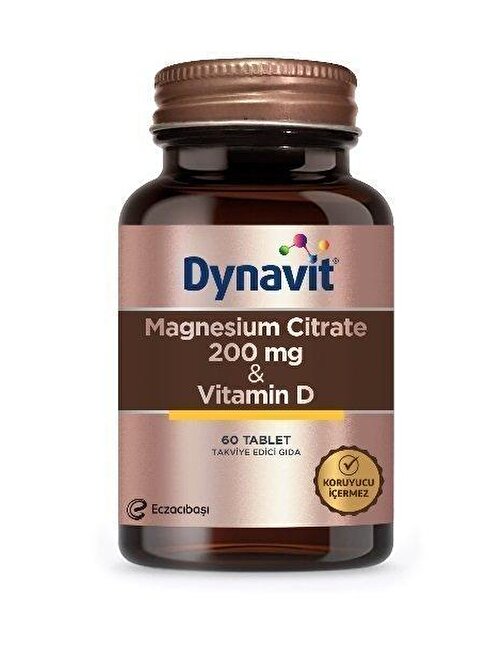 Dynavit Magnesium Citrat + Vitamin D 60 Tablet