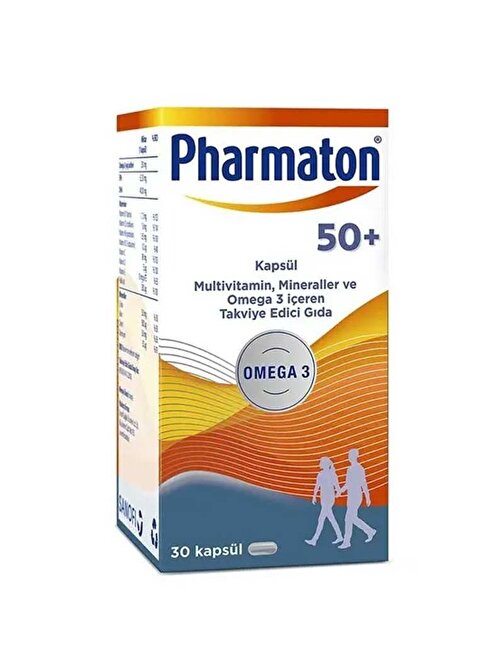 Pharmaton 50 Plus Omega 3 30 Kapsül