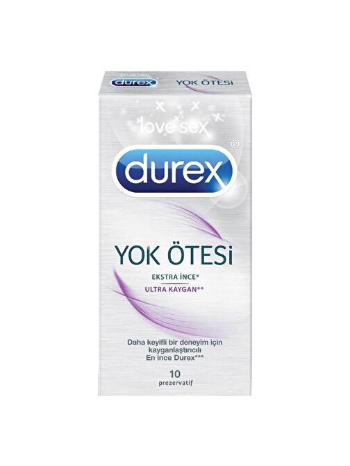 Durex Başlıklı Kayganlaştırıcılı Ultra İnce Prezervatif
