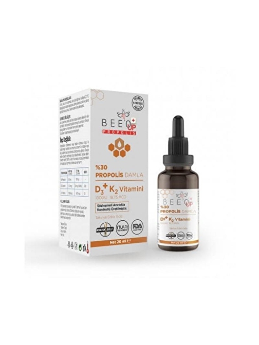 Beeo Up Beeo Up D3 K2 Vitamini Propolis Damla 20 Ml