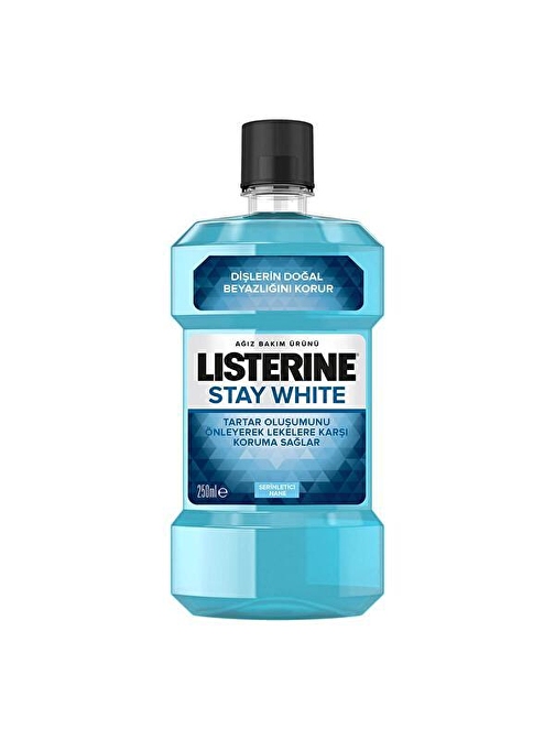 Listerine Stay White Tartar Karşıtı Serinletici Nane Ağız Çalkalama Suyu 250 ml