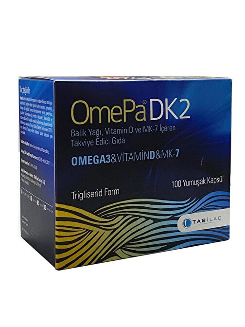 Omepa Dk2 Omega 3 - Vitamin D - Menaq7 100 Yumuşak Kapsül