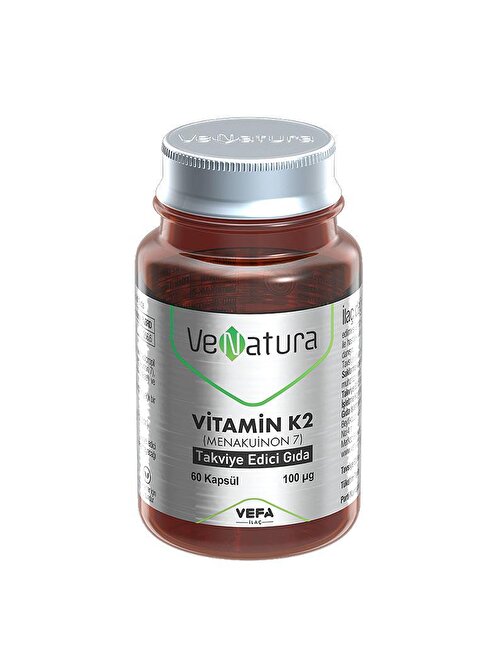 Venatura Vitamin K2 Menakuinon 7 Takviye Edici Gıda 60 Kapsül