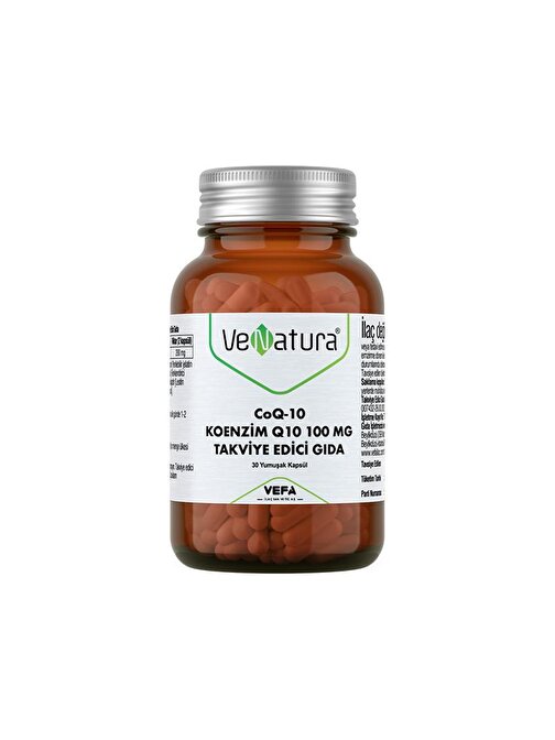 Venatura Coq-10 Koenzim Q10 100 Mg Takviye Edici Gıda 30 Kapsül