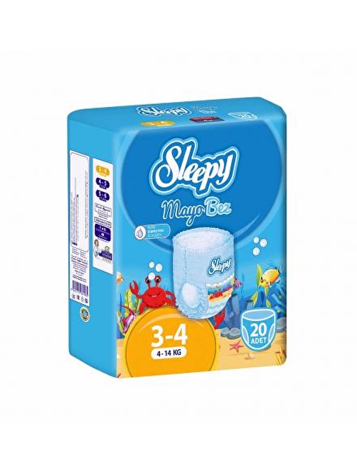 Sleepy Mayo 4 - 14 kg 4 Numara Bebek Bezi 20 Adet