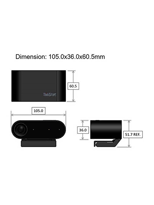 Lenovo 4Y71C41660 Smartof Bo Thinksmart 30 Fps Webcam