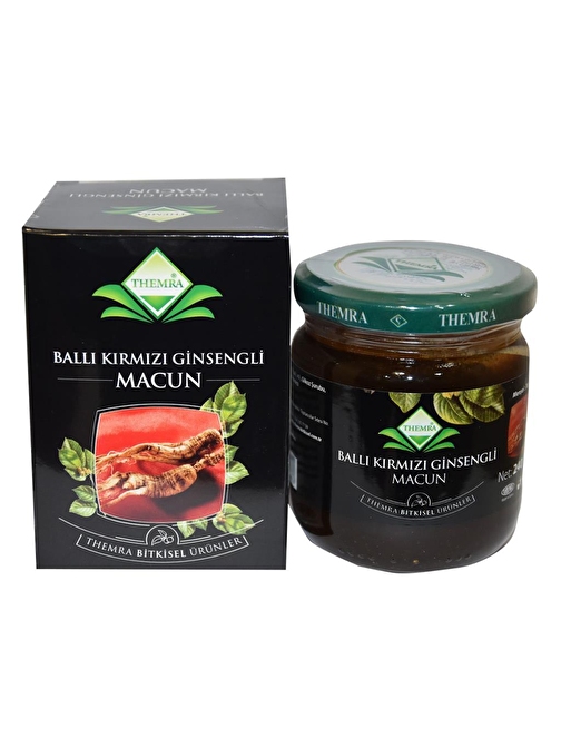 Themra Ballı Kırmızı Ginsengli Macun Bitkisel Karışım 240 Gr