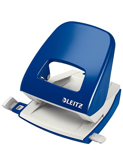 Leitz 50080035 Kare 2 Delikli 30 Sayfa Delme Kapasiteli Delgeç Mavi