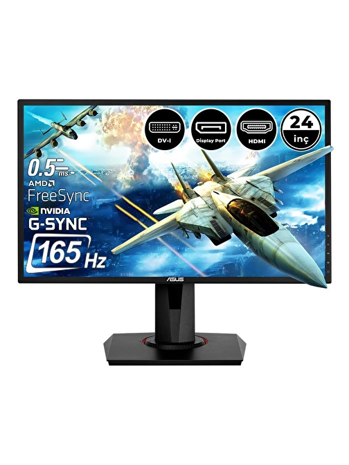 Asus VG248QG 165hz 1 ms 24 inç HDMI Dp FreeSync 1920x1080 Full HD Gaming Monitör